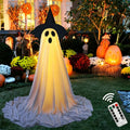 Hanging Ghost Halloween Decoration with String Lights