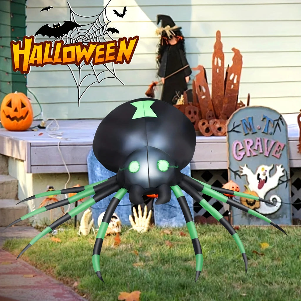 7.2ft Inflatable LED Spider – Halloween Yard Decor