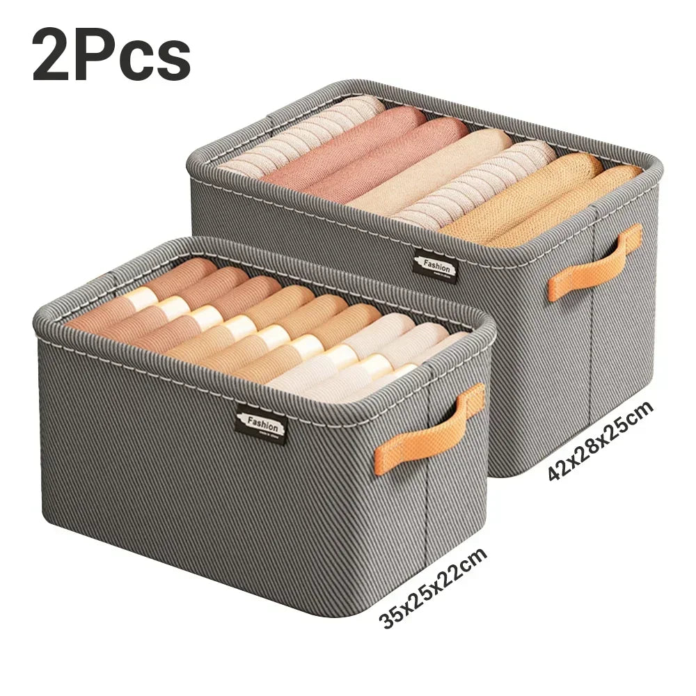 Foldable Closet Storage Organizer – Drawer Bins for Clothes, Sweaters & Jeans
