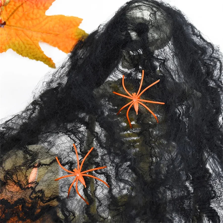 Stretchy Spider Web Halloween Decoration – Cobweb Prop