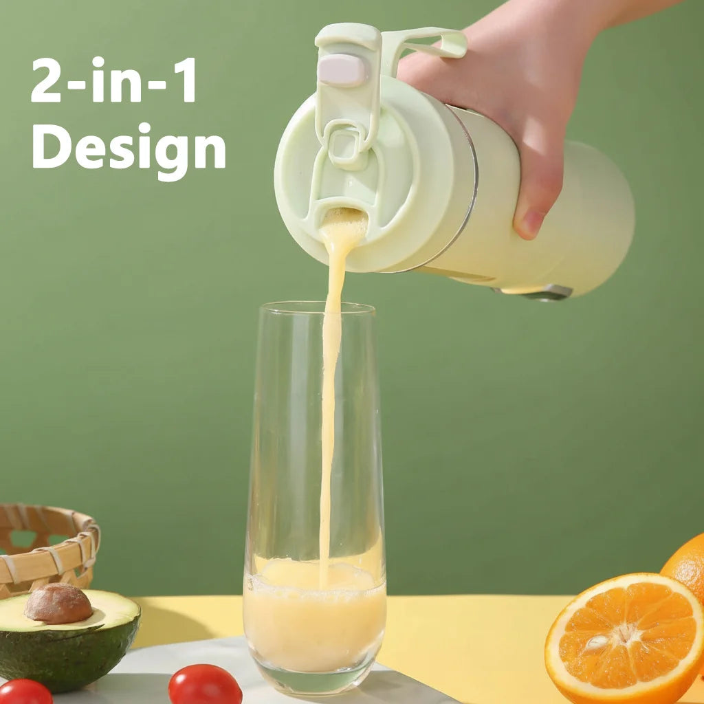 530ml Portable Juicer – Wireless Rechargeable Ice Crush Blender