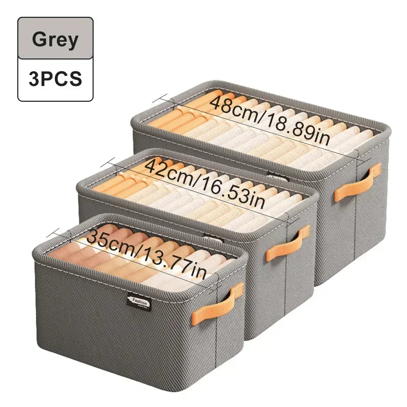 Foldable Closet Storage Organizer – Drawer Bins for Clothes, Sweaters & Jeans