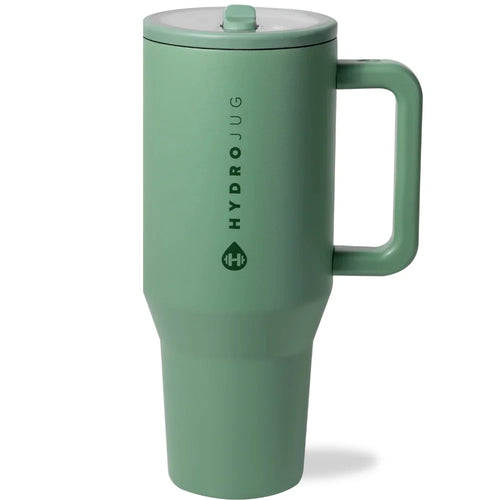 40oz Sage Insulated Tumbler with Handle & Flip Straw – Stainless Steel Water Bottle