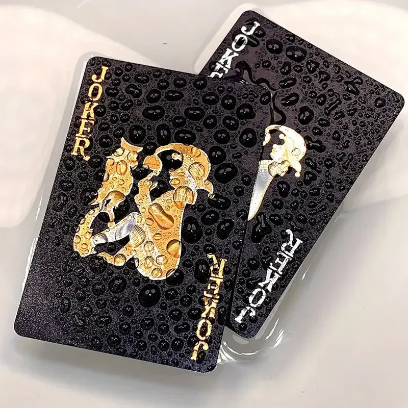 Black & Gold Waterproof Playing Cards