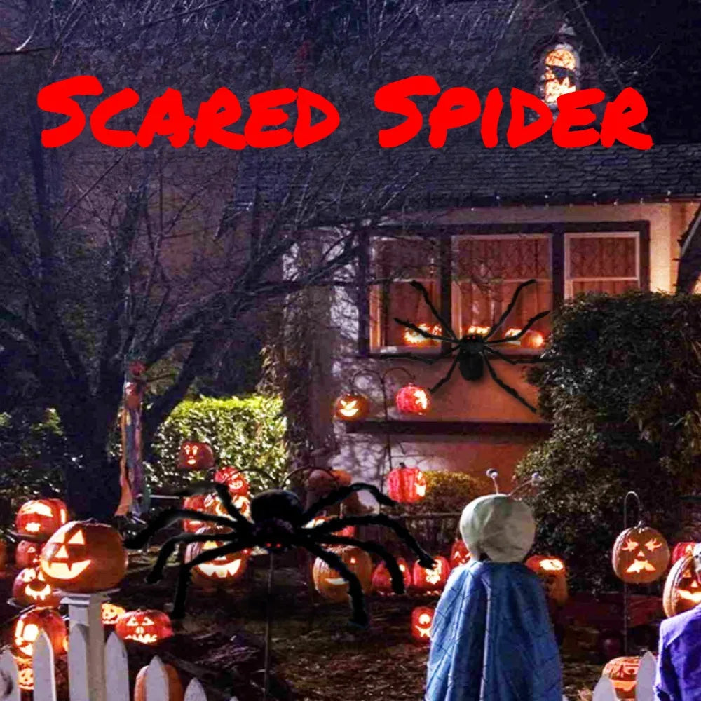 Giant Halloween Spider Decoration – Yard & Porch Prop