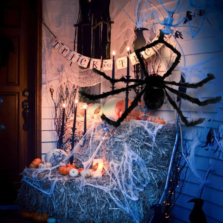 Giant Halloween Spider Decoration – Yard & Porch Prop