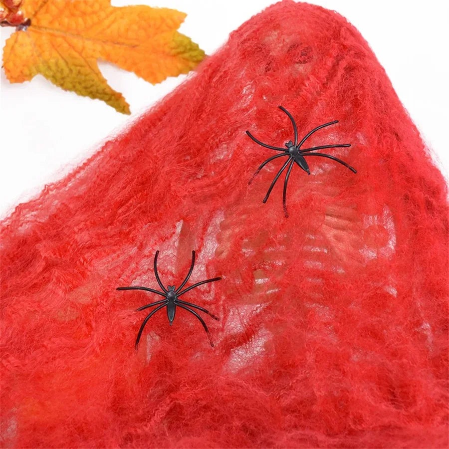 Stretchy Spider Web Halloween Decoration – Cobweb Prop
