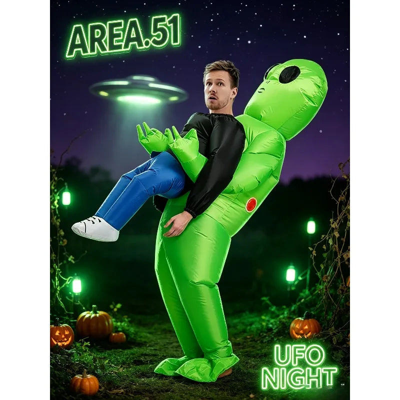 Adult Inflatable Alien Costume – Halloween Party Outfit