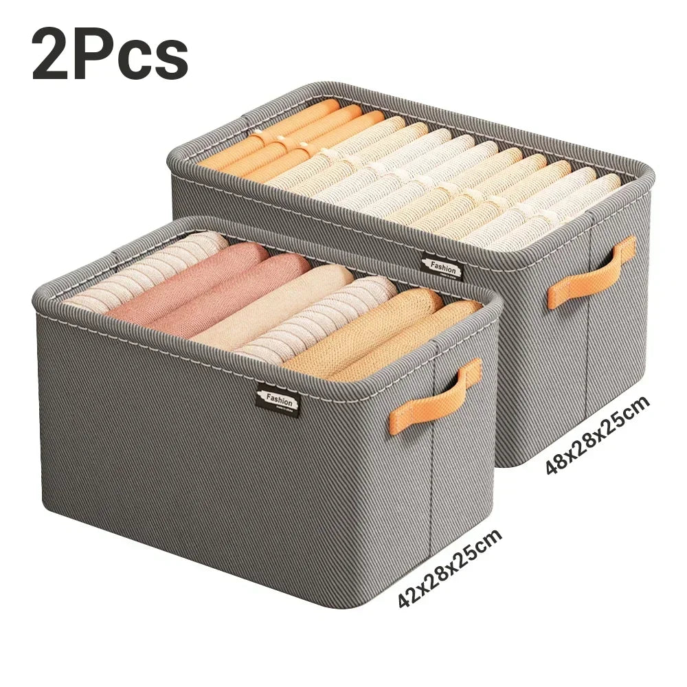 Foldable Closet Storage Organizer – Drawer Bins for Clothes, Sweaters & Jeans