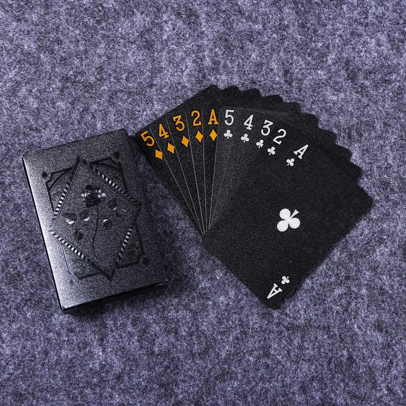 Black & Gold Waterproof Playing Cards