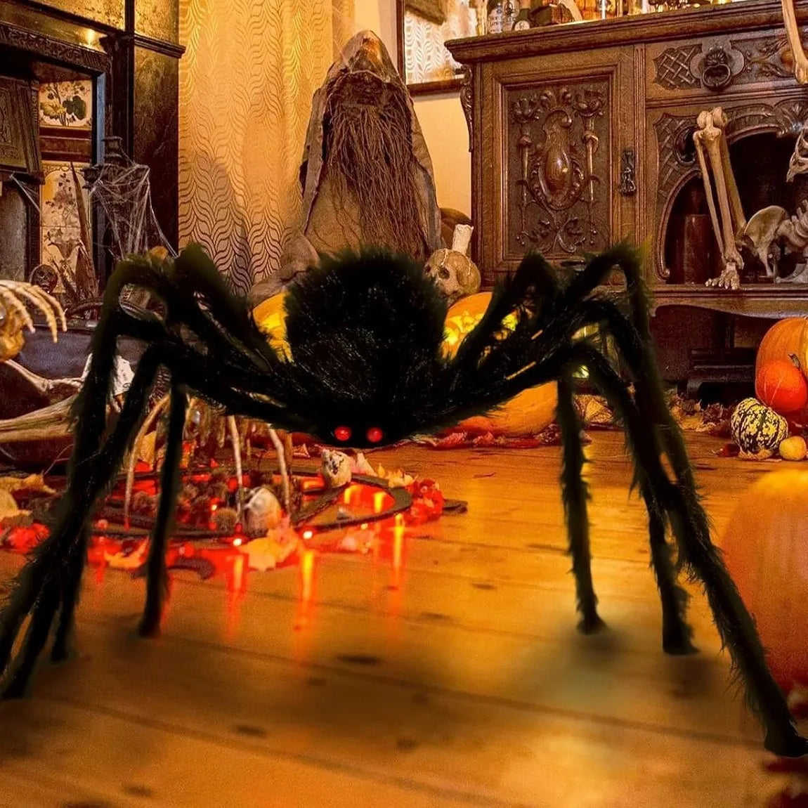Giant Halloween Spider Decoration – Yard & Porch Prop