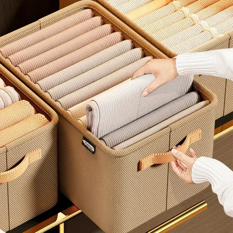 Foldable Closet Storage Organizer – Drawer Bins for Clothes, Sweaters & Jeans