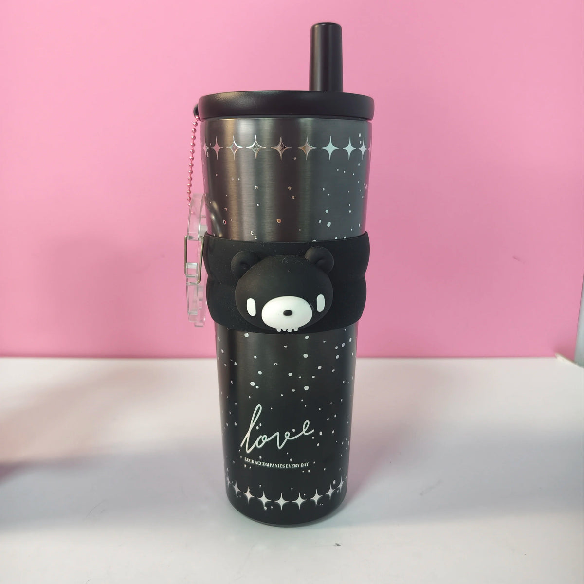 Cute Bear Stainless Steel Tumbler with Tea Filter – 700ml
