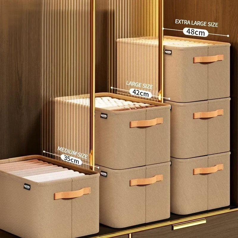 Foldable Closet Storage Organizer – Drawer Bins for Clothes, Sweaters & Jeans