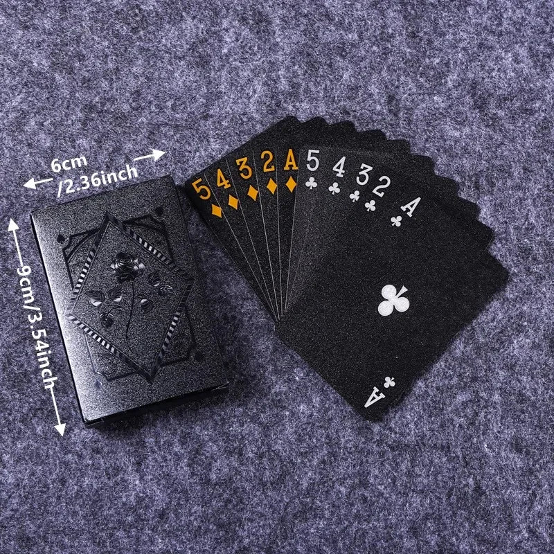 Black & Gold Waterproof Playing Cards