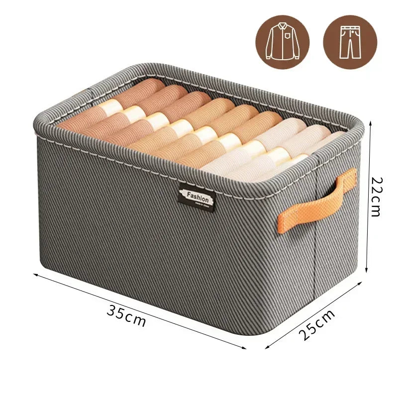 Foldable Closet Storage Organizer – Drawer Bins for Clothes, Sweaters & Jeans