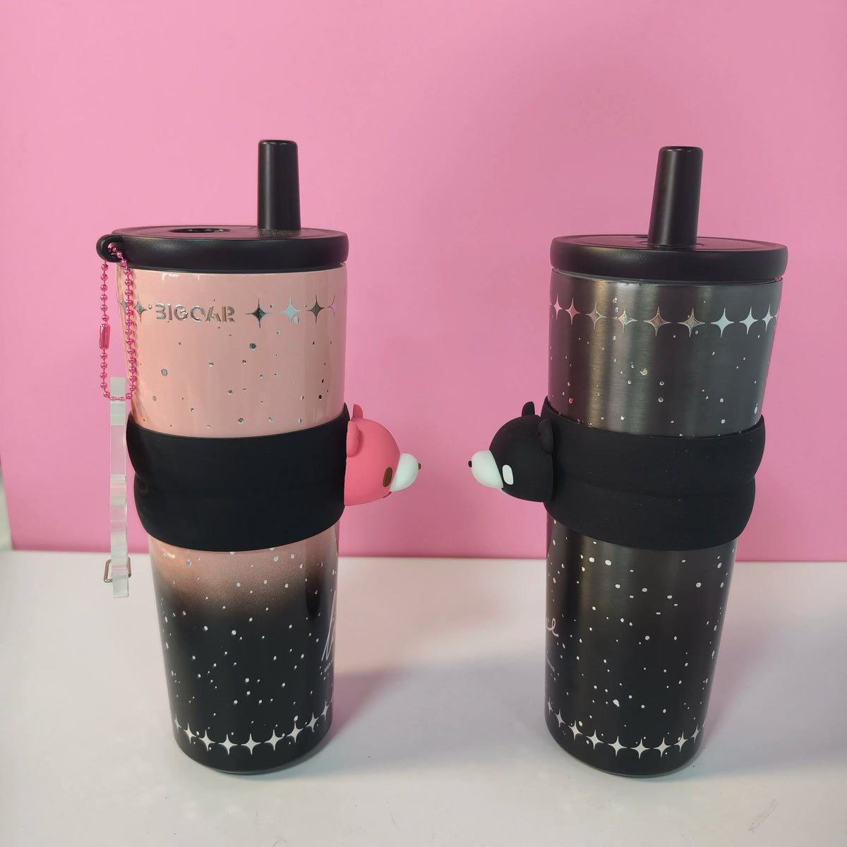 Cute Bear Stainless Steel Tumbler with Tea Filter – 700ml