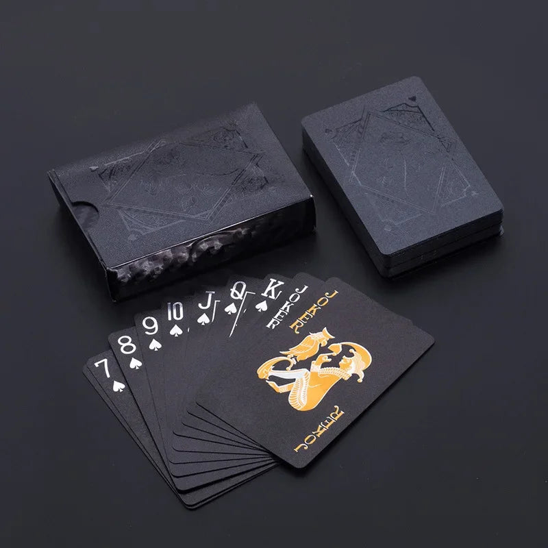 Black & Gold Waterproof Playing Cards