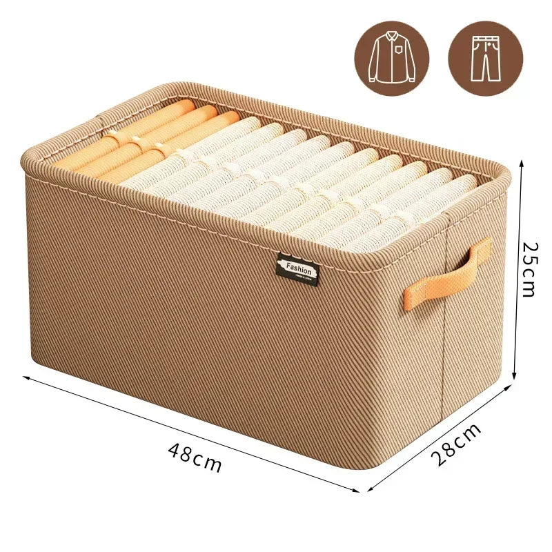 Foldable Closet Storage Organizer – Drawer Bins for Clothes, Sweaters & Jeans