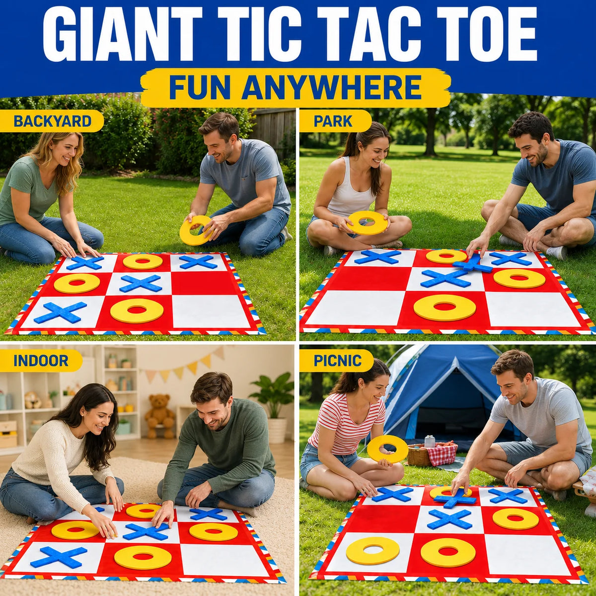 Giant Connect 4 Outdoor Yard Game