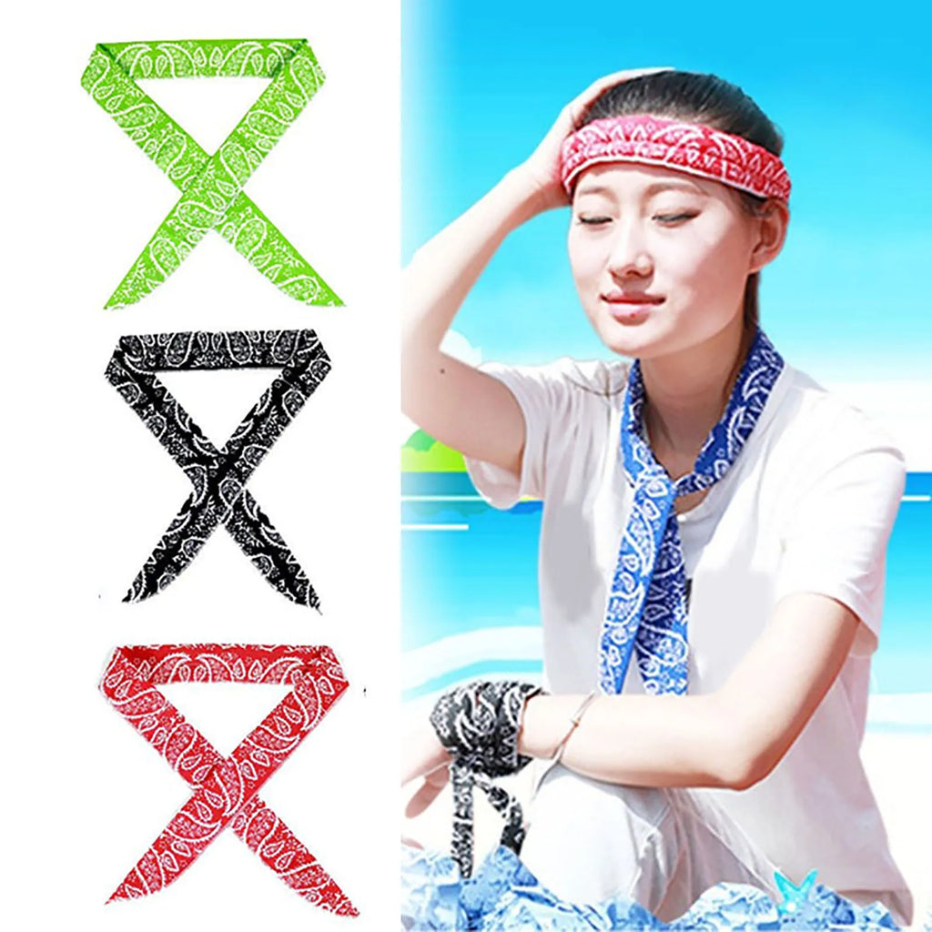 5-Pack Instant Cooling Bandanas – Neck Wrap for Sports & Outdoor Heat