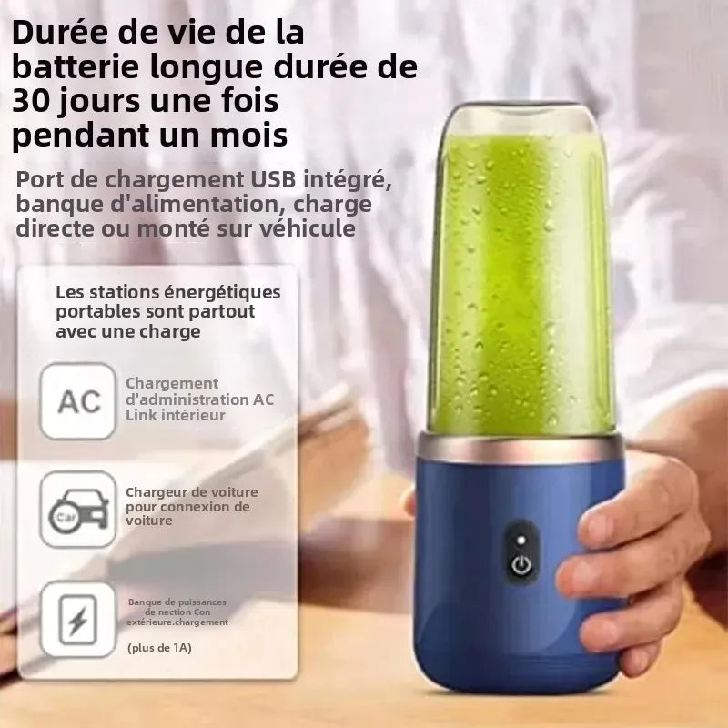 400ml Portable USB Blender – Rechargeable Travel Smoothie Cup