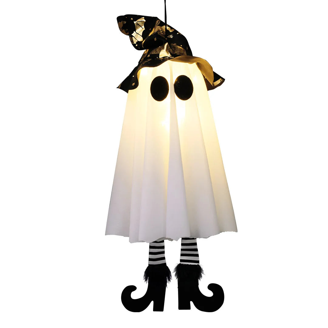 LED Witch & Ghost Hanging Halloween Ornaments