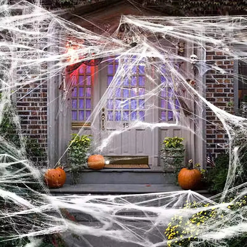 Stretchy Spider Web Halloween Decoration – Cobweb Prop