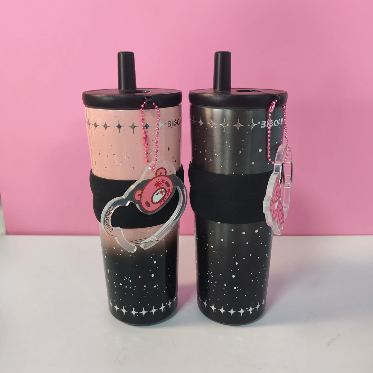 Cute Bear Stainless Steel Tumbler with Tea Filter – 700ml