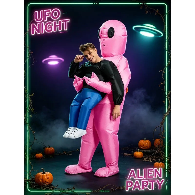 Adult Inflatable Alien Costume – Halloween Party Outfit