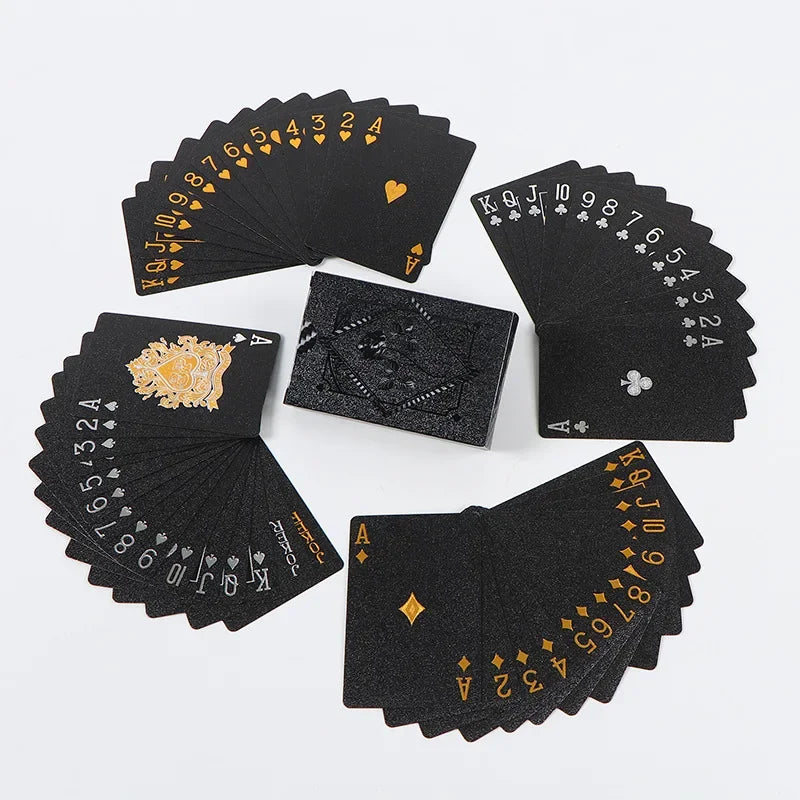 Black & Gold Waterproof Playing Cards