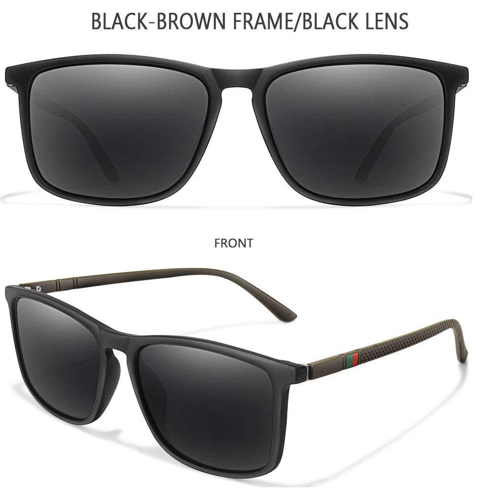 Luxury Square Vintage Polarized Cycling Sunglasses Men Women Fashion Travel Driving Fishing Sun Glasses Male Eyewear UV400