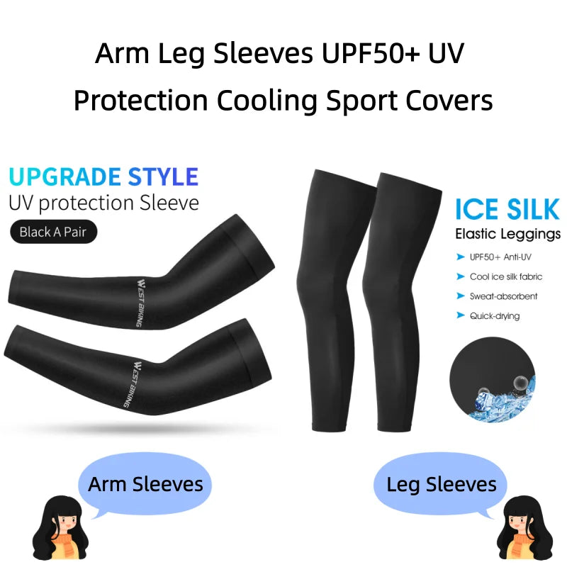 Cooling Arm Sleeves – UPF50+ UV Protection, Quick-Dry for Cycling & Outdoor Sports