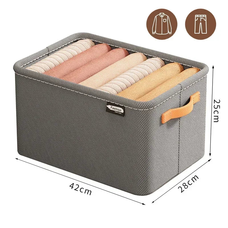 Foldable Closet Storage Organizer – Drawer Bins for Clothes, Sweaters & Jeans