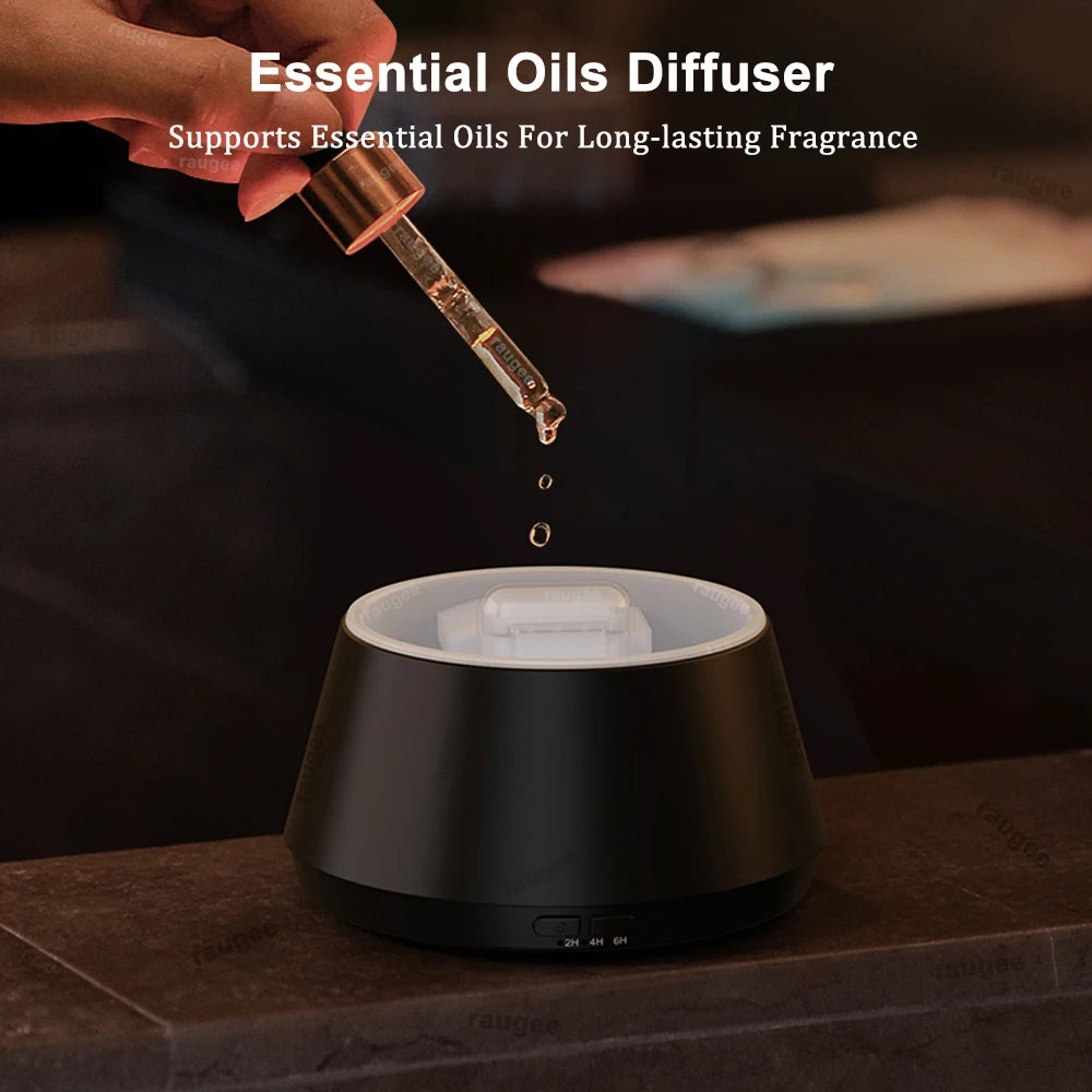 Flame Aroma Diffuser & Humidifier – Mini USB Essential Oil Mist with Night Light