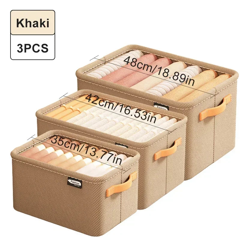 Foldable Closet Storage Organizer – Drawer Bins for Clothes, Sweaters & Jeans